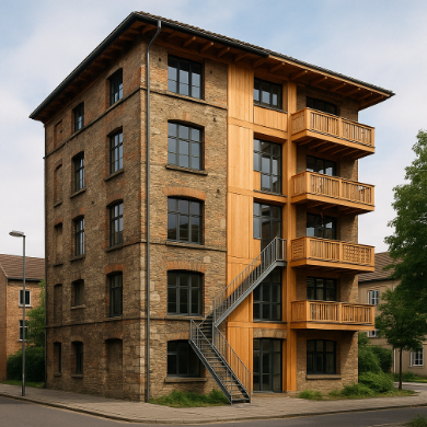 Course Image Mehrgeschossiger Holzbau im Bestand - Aufstockung und Nachverdichtung März 2026